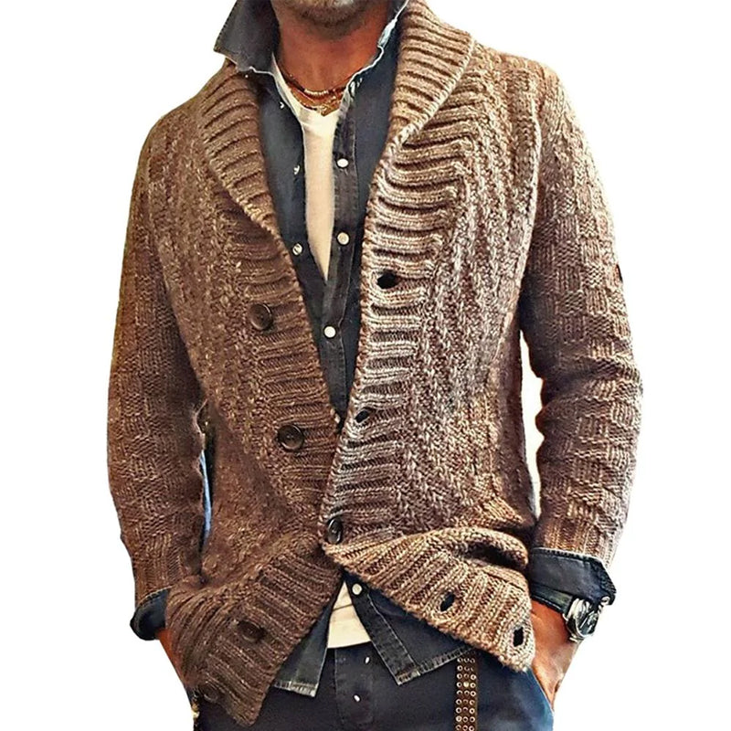 Bhaskar | Cardigan vintage à col châle pour hommes
