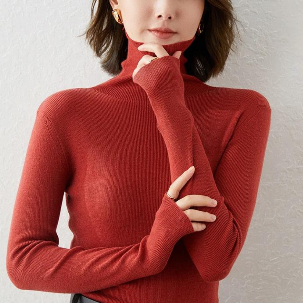 Tanisha | Pull Gola Haute Élégant Pour Femmes