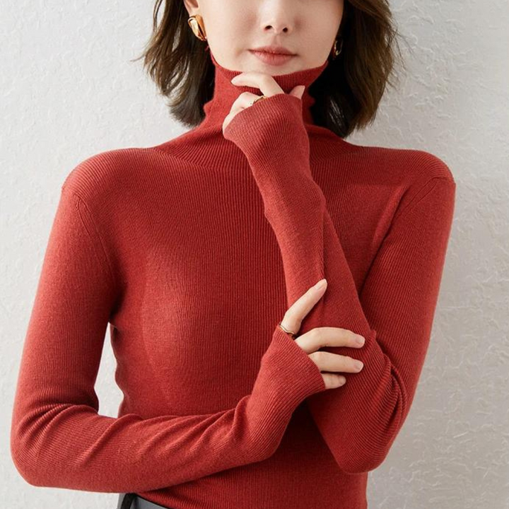Tanisha | Pull Gola Haute Élégant Pour Femmes
