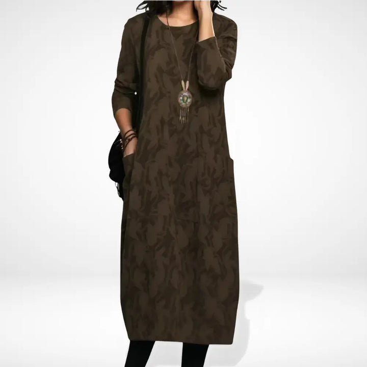 Robe de soirée ample à motif discret pour Femmes - Kathryn