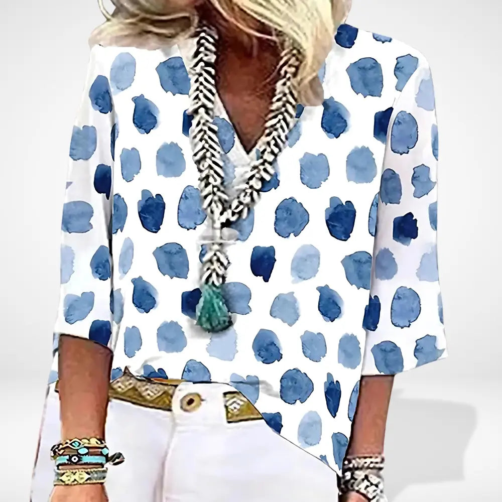 Blouse imprimée à motif abstrait pour Femme – Simone