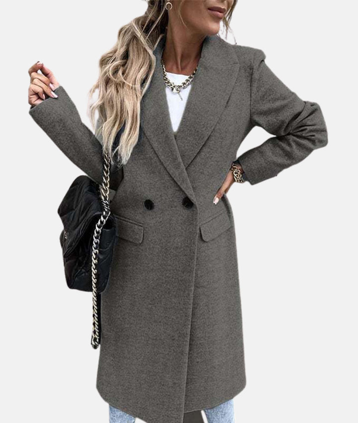 Maja | Manteau long avec col