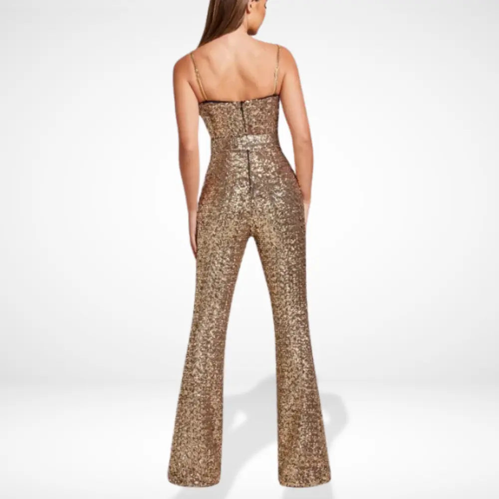 Combinaison à sequins coupe bustier ajustée pour Femmes – Julianne
