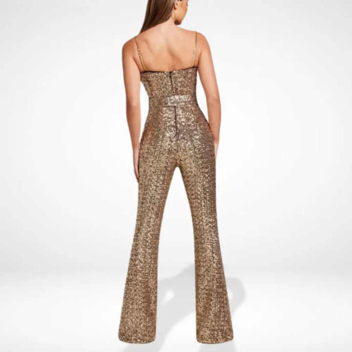 Combinaison à sequins coupe bustier ajustée pour Femmes – Julianne
