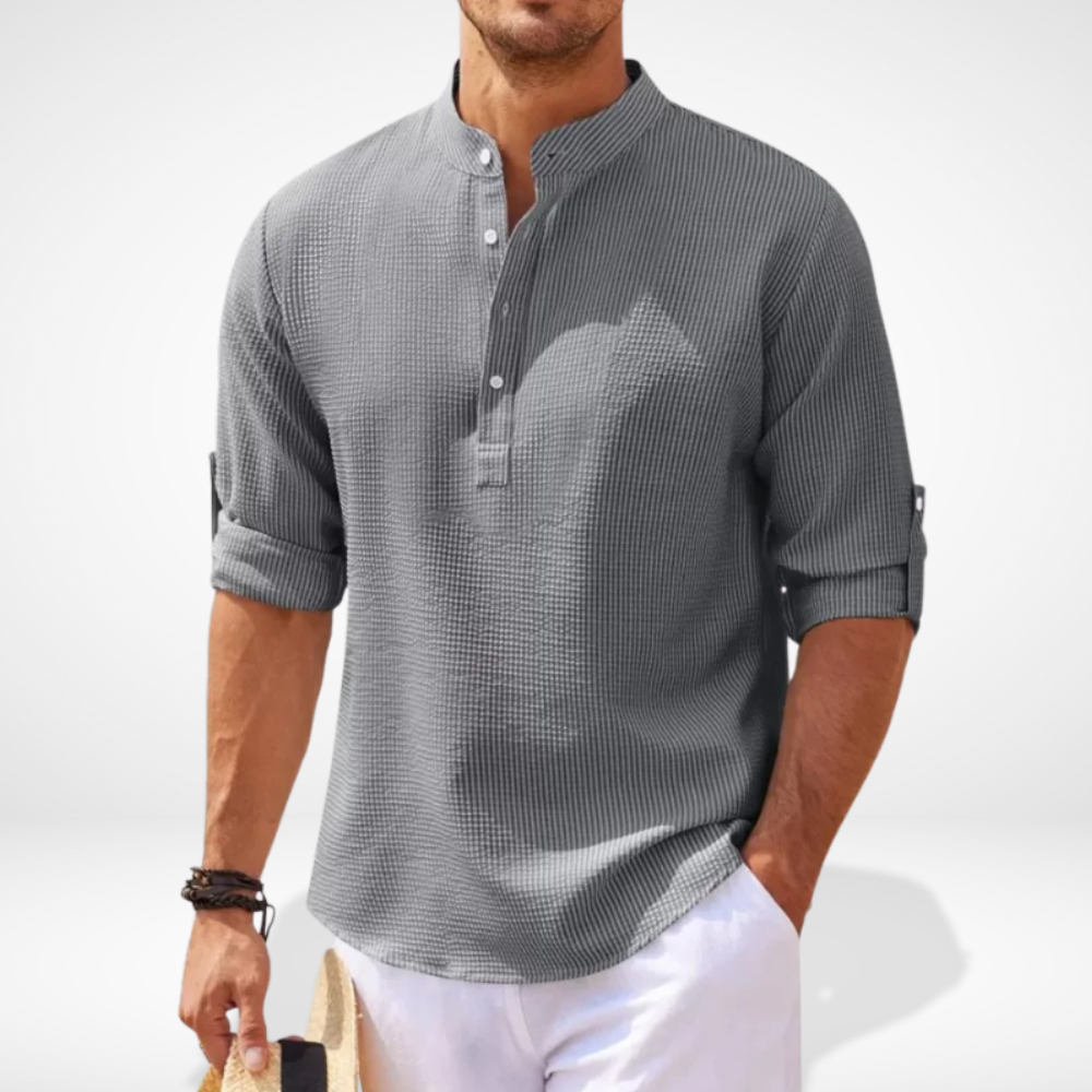 Chemise Henley à texture légère pour Homme - Bron