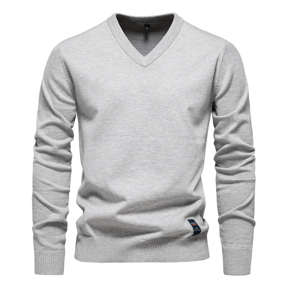 Angus | Pull classique col V homme