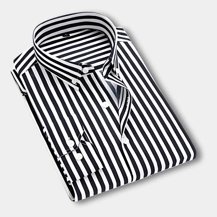 T-shirt manches longues à rayures verticales pour Homme – Dillon