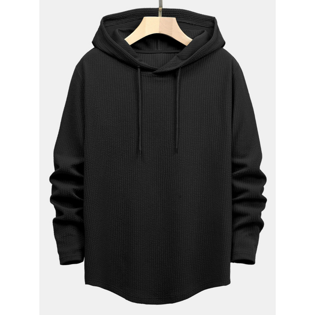 Colson | Long Fit Hoodie à côtes