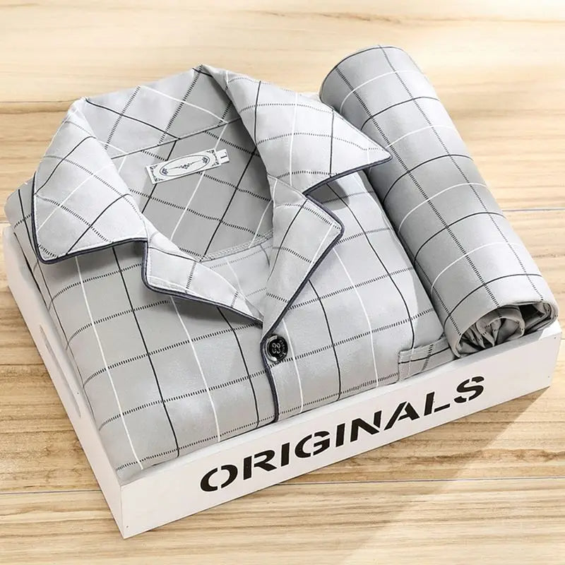 Jorn | Pyjama rayé élégant et confortable pour hommes