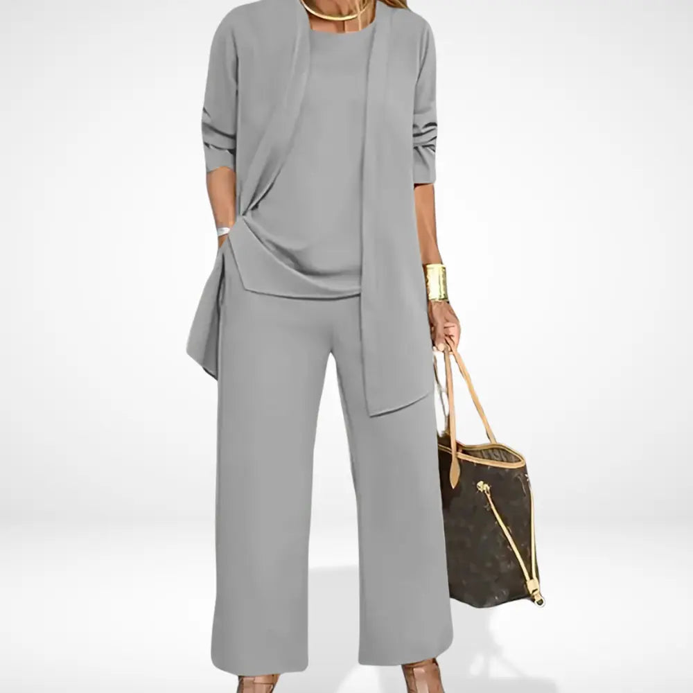 Ensemble coordonné à veste fluide pour Femme – Carolyn