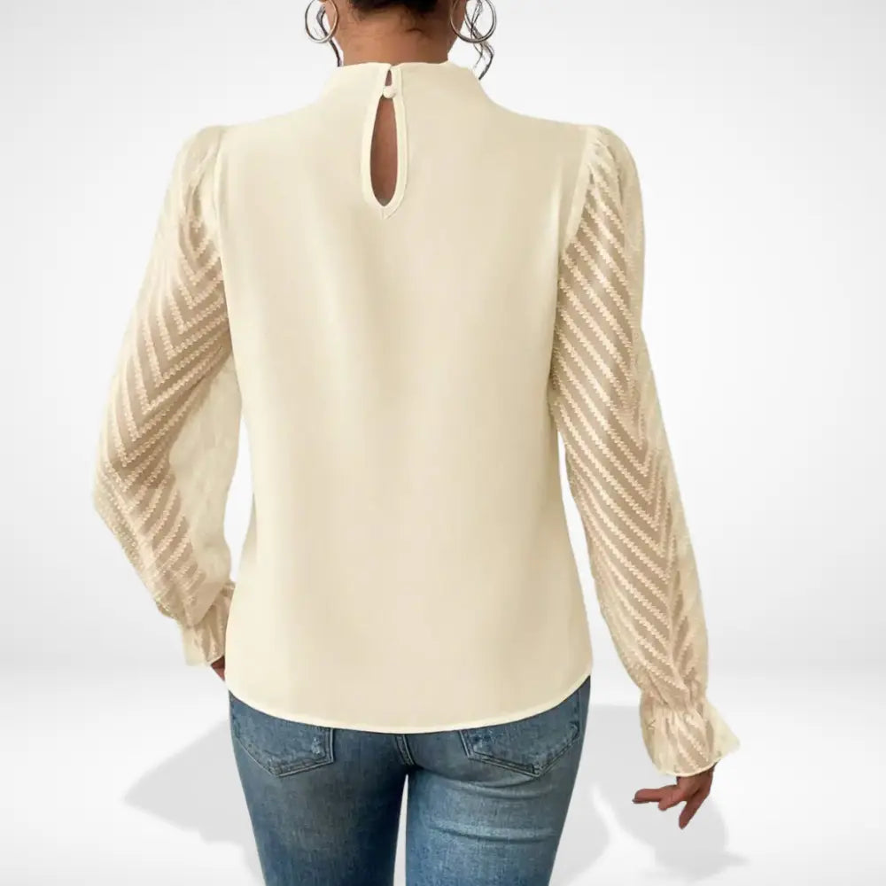 Haut manches ajourées fluide Femme – Aleksandra