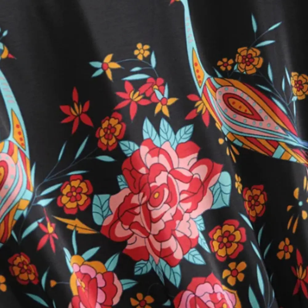 Robe d’été évasée à imprimé bohème pour Femmes – Christy