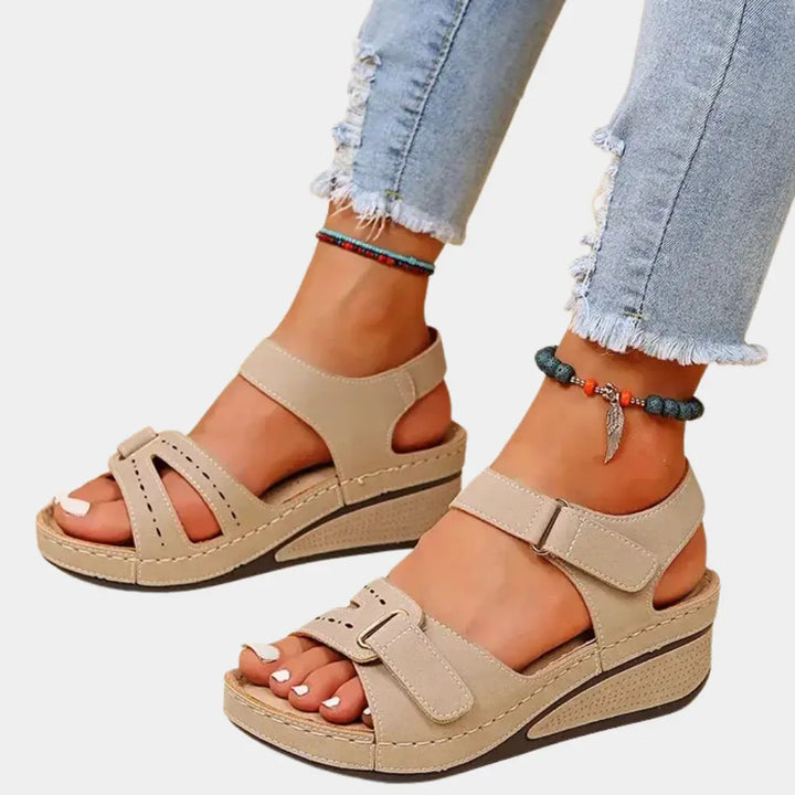 Sandales à bride épaisse semelle compensée pour Femme – Melinda