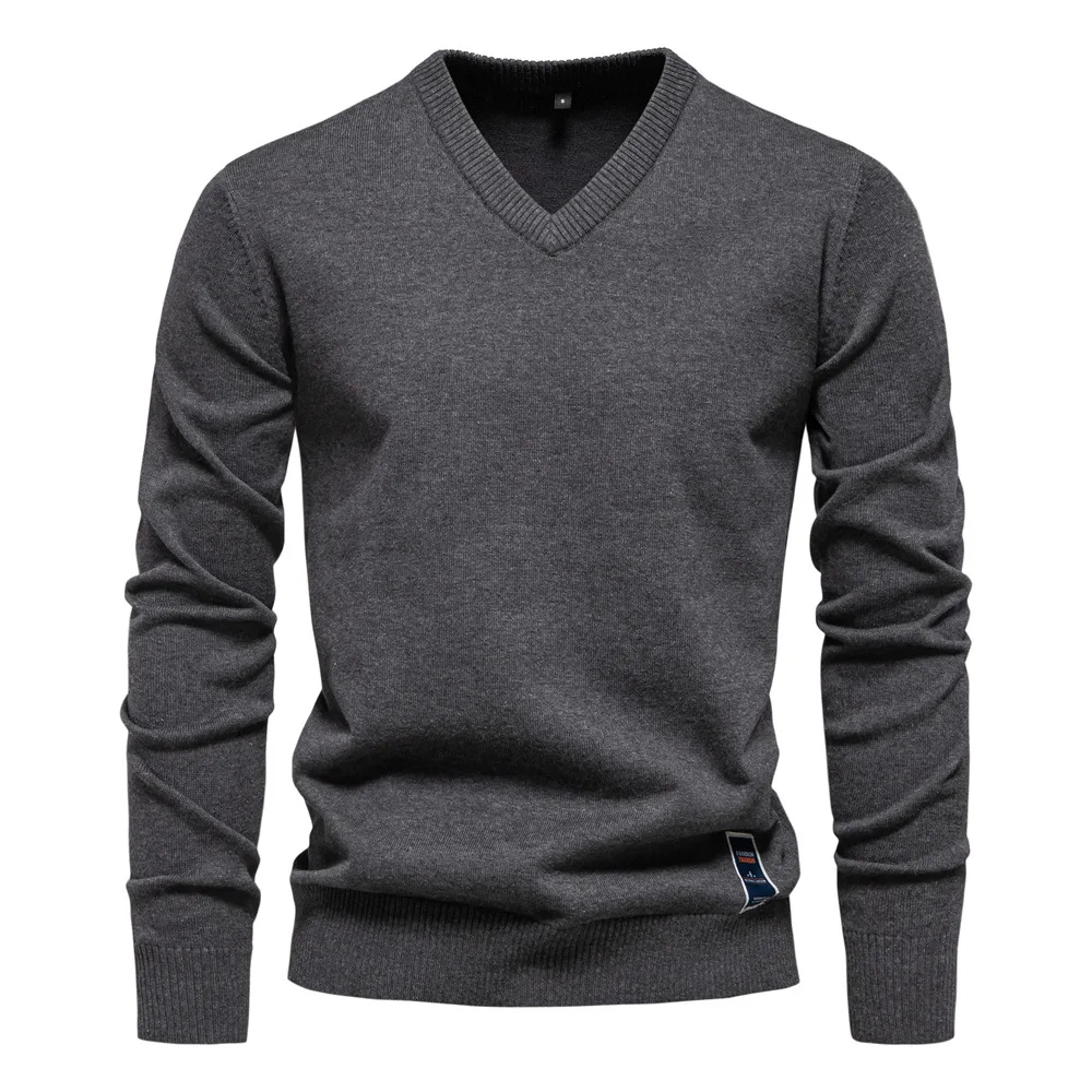 Angus | Pull classique col V homme