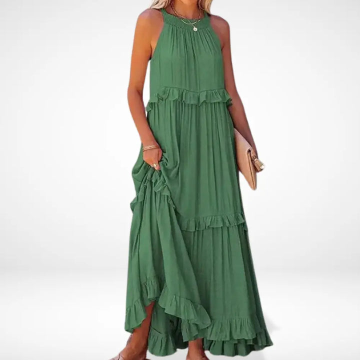 Robe longue à volants dos nageur pour Femme – Mable