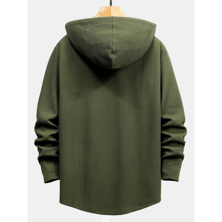 Colson | Long Fit Hoodie à côtes