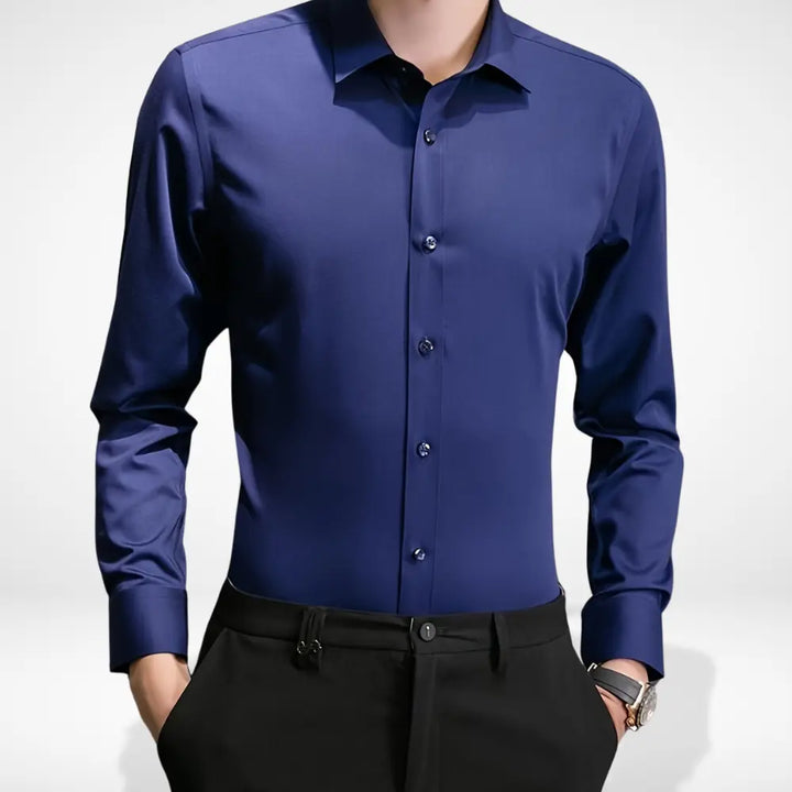 Chemise ajustée à col structuré pour un style raffiné – Vito