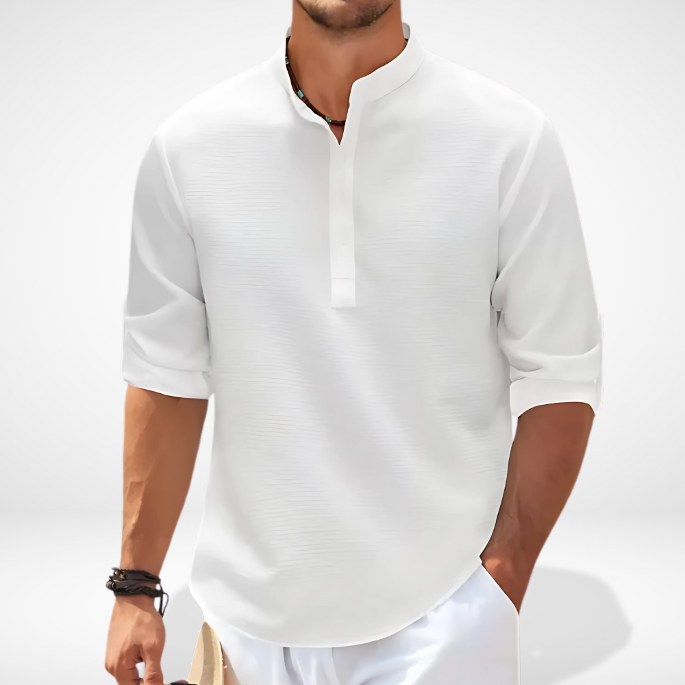 Chemise Henley à texture légère pour Homme - Bron