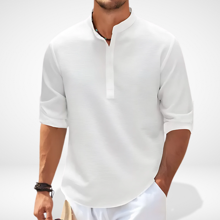 Chemise Henley à texture légère pour Homme - Bron