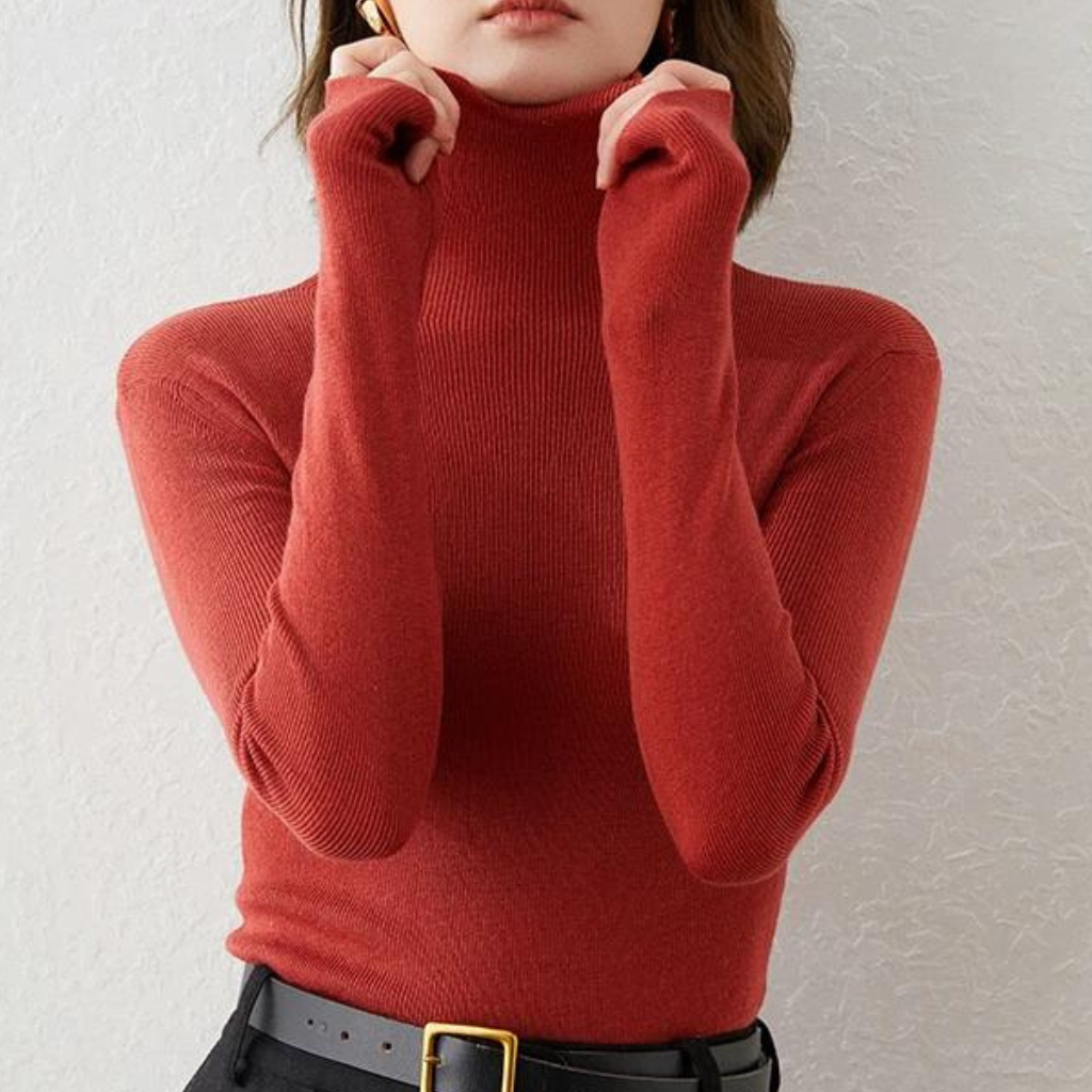 Tanisha | Pull Gola Haute Élégant Pour Femmes