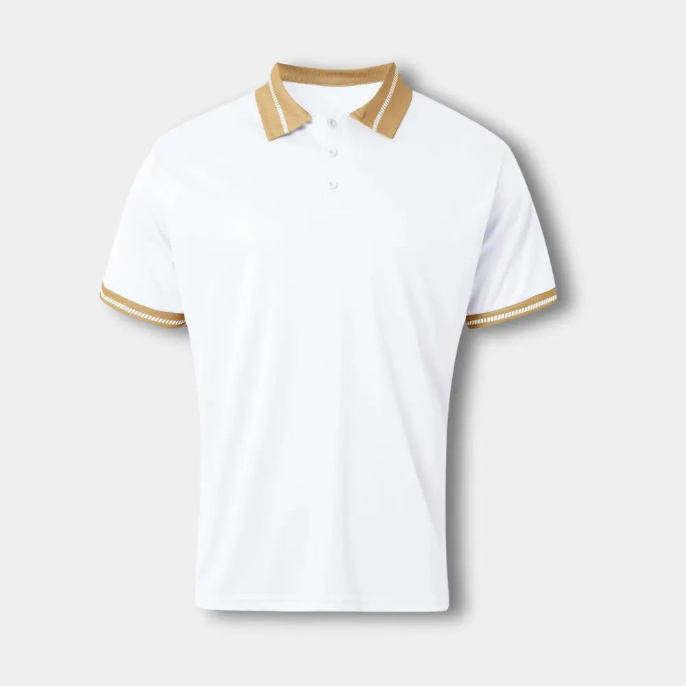 Polo manches courtes à col contrasté pour Homme – Leei