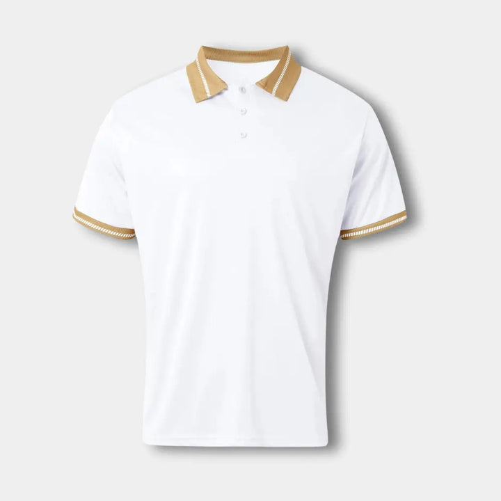 Polo manches courtes à col contrasté pour Homme – Leei
