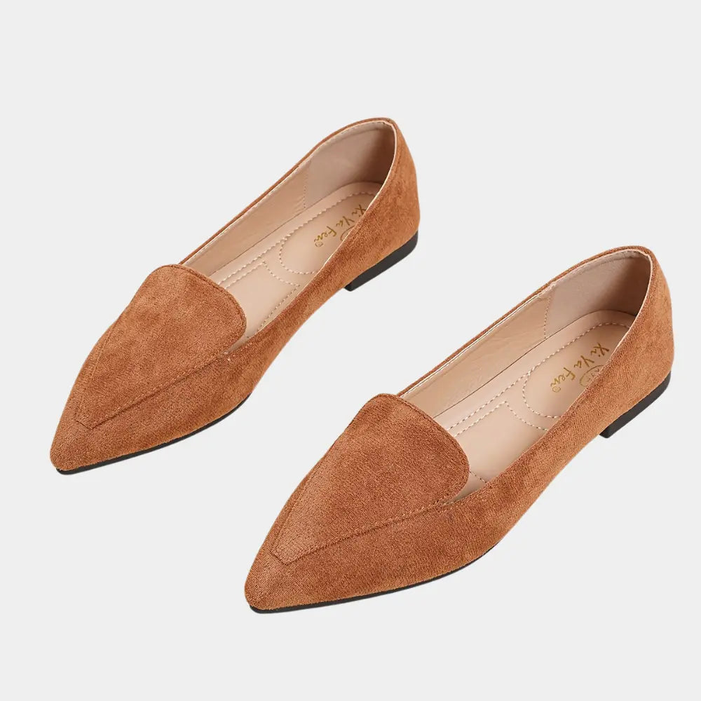 Ballerines à bout pointu style mocassin pour Femme – Nicole