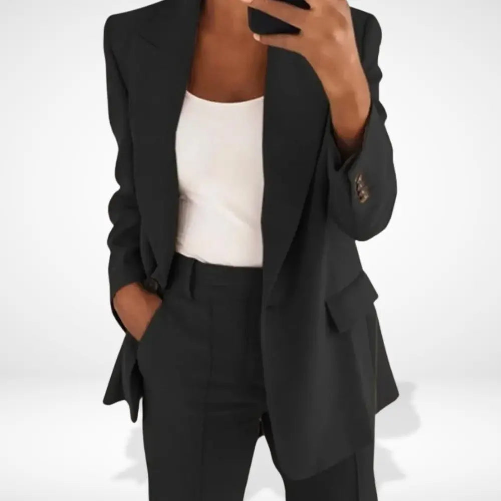Blazer long à coupe droite pour Femme – Diana