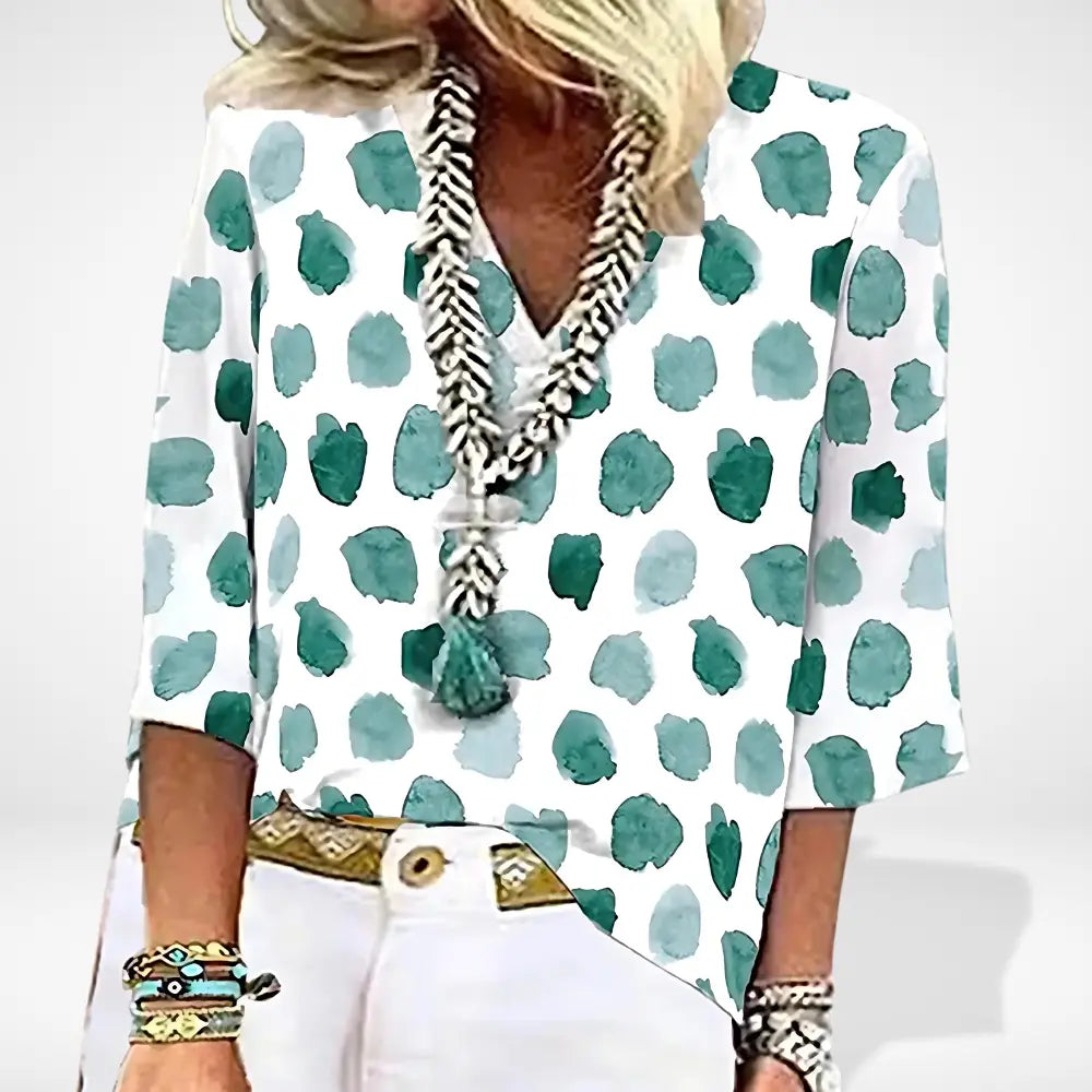 Blouse imprimée à motif abstrait pour Femme – Simone