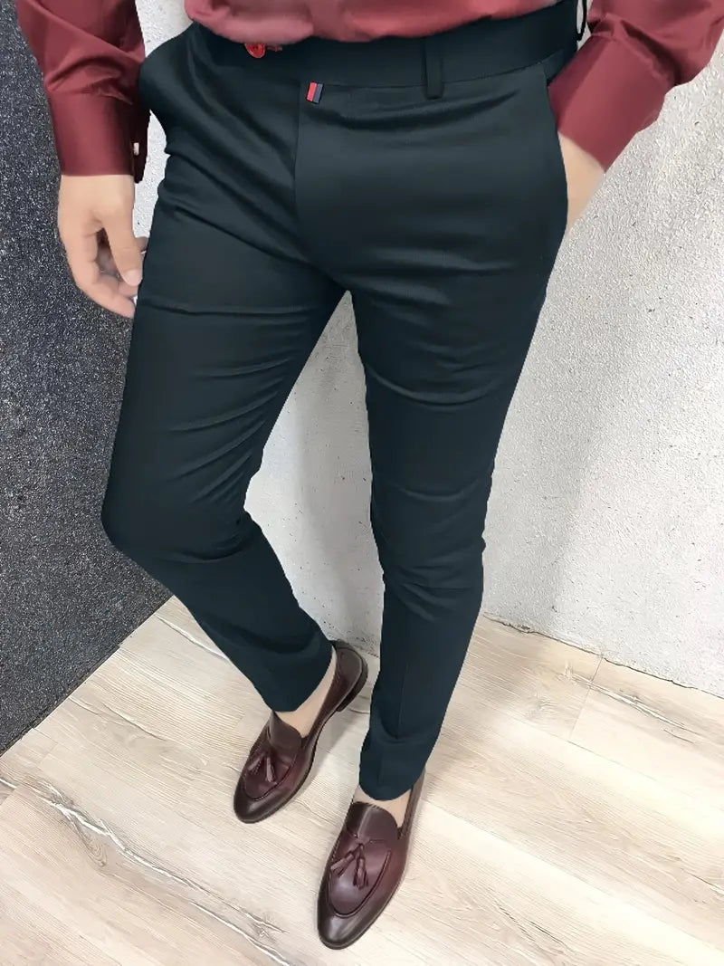 Tahmuras | Pantalon de costume cintré décontracté pour hommes