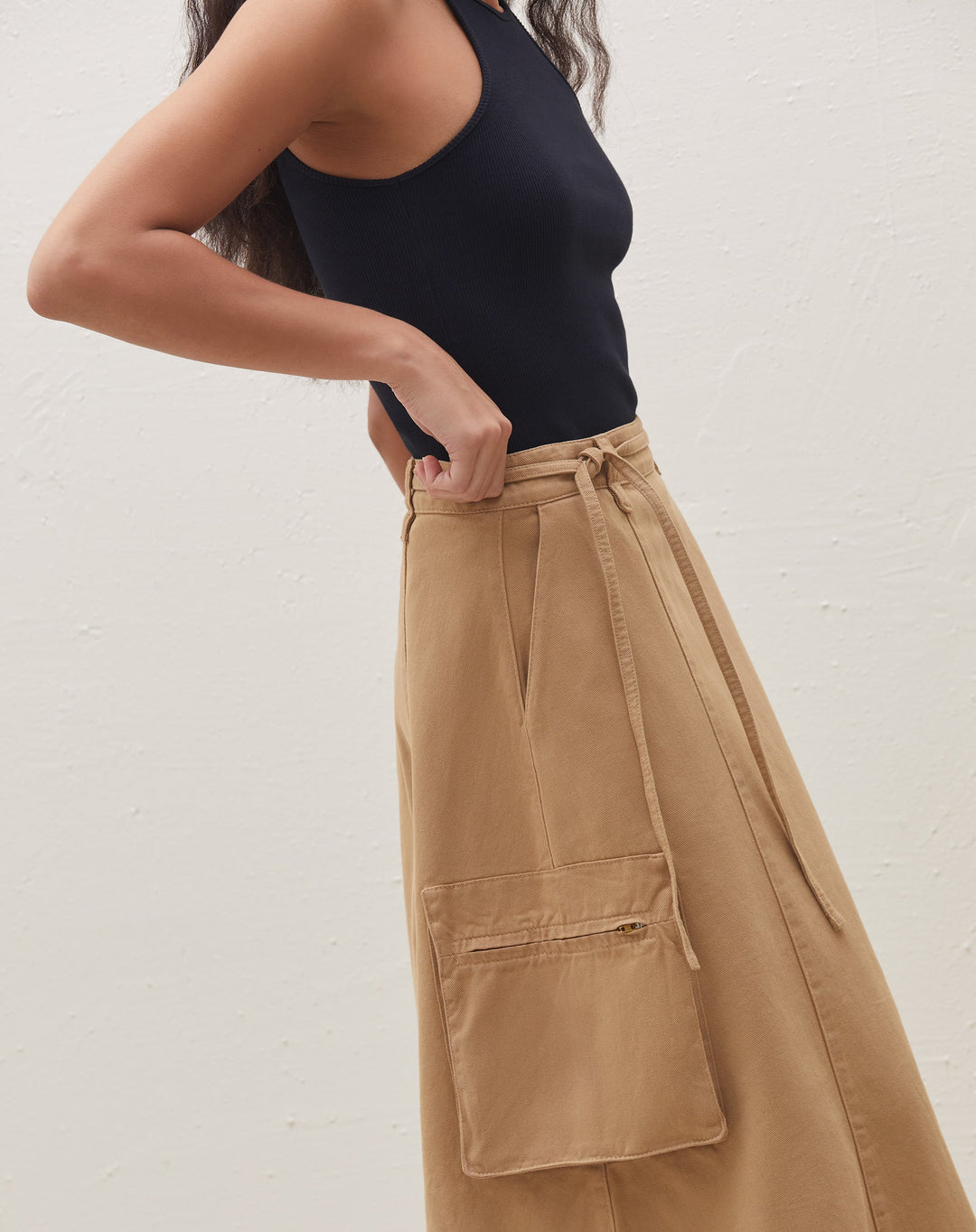 Nefes | Jupe Midi Utilitaire pour Femmes