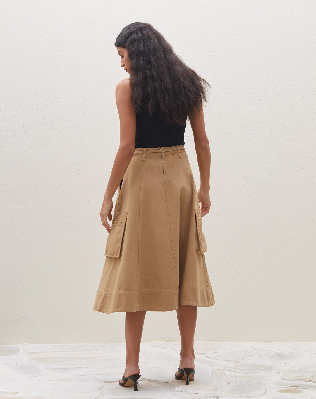 Nefes | Jupe Midi Utilitaire pour Femmes