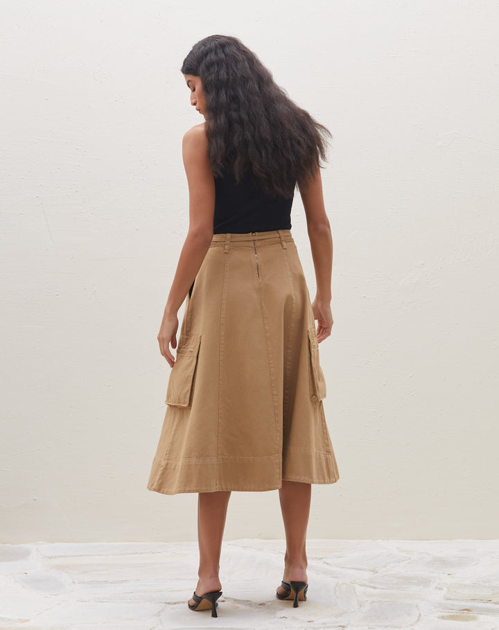 Nefes | Jupe Midi Utilitaire pour Femmes