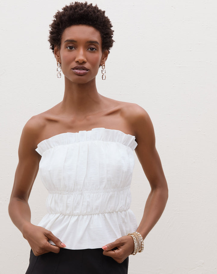 Laryn | Blouse Bustier Froncée Élégante pour Femmes