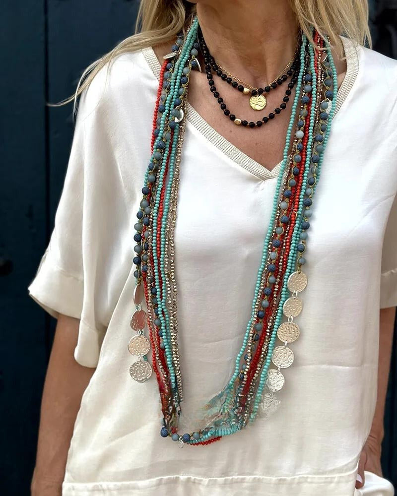 Mira | Ensemble chemisier et pantalon au look élégant