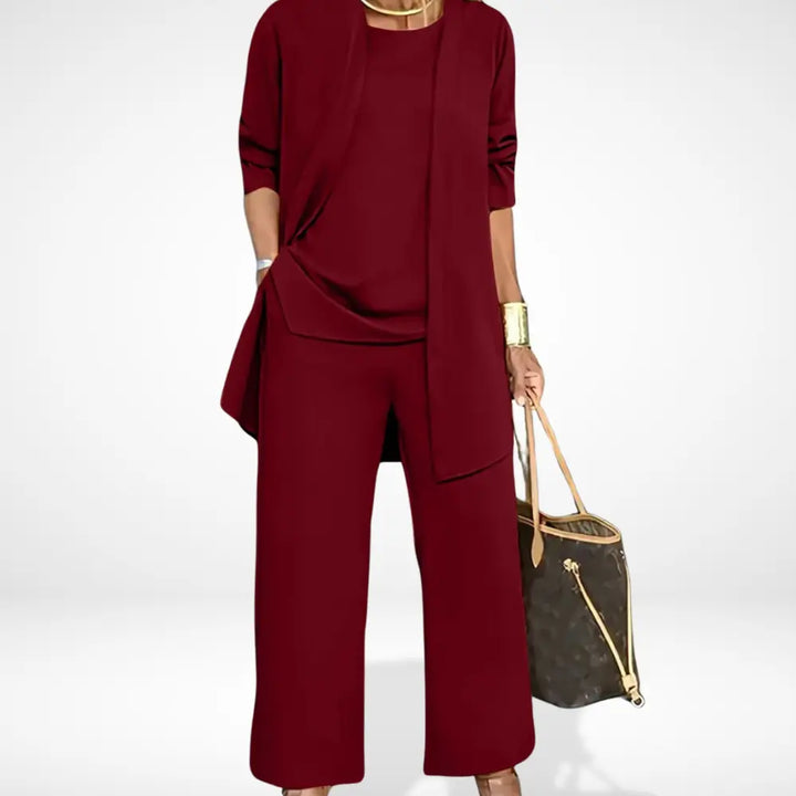 Ensemble coordonné à veste fluide pour Femme – Carolyn