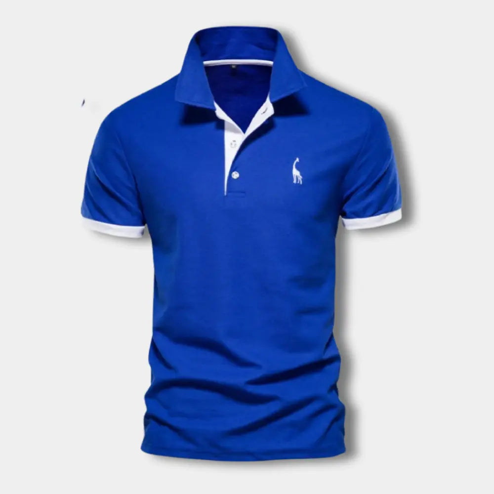 Polo classique avec contraste rouge élégant pour Homme – Juliu