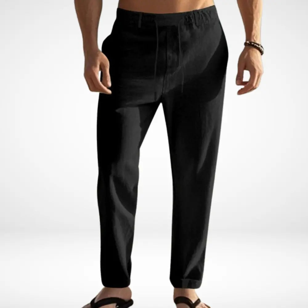 Pantalon ample coupe fluide à cordon pour Homme – David