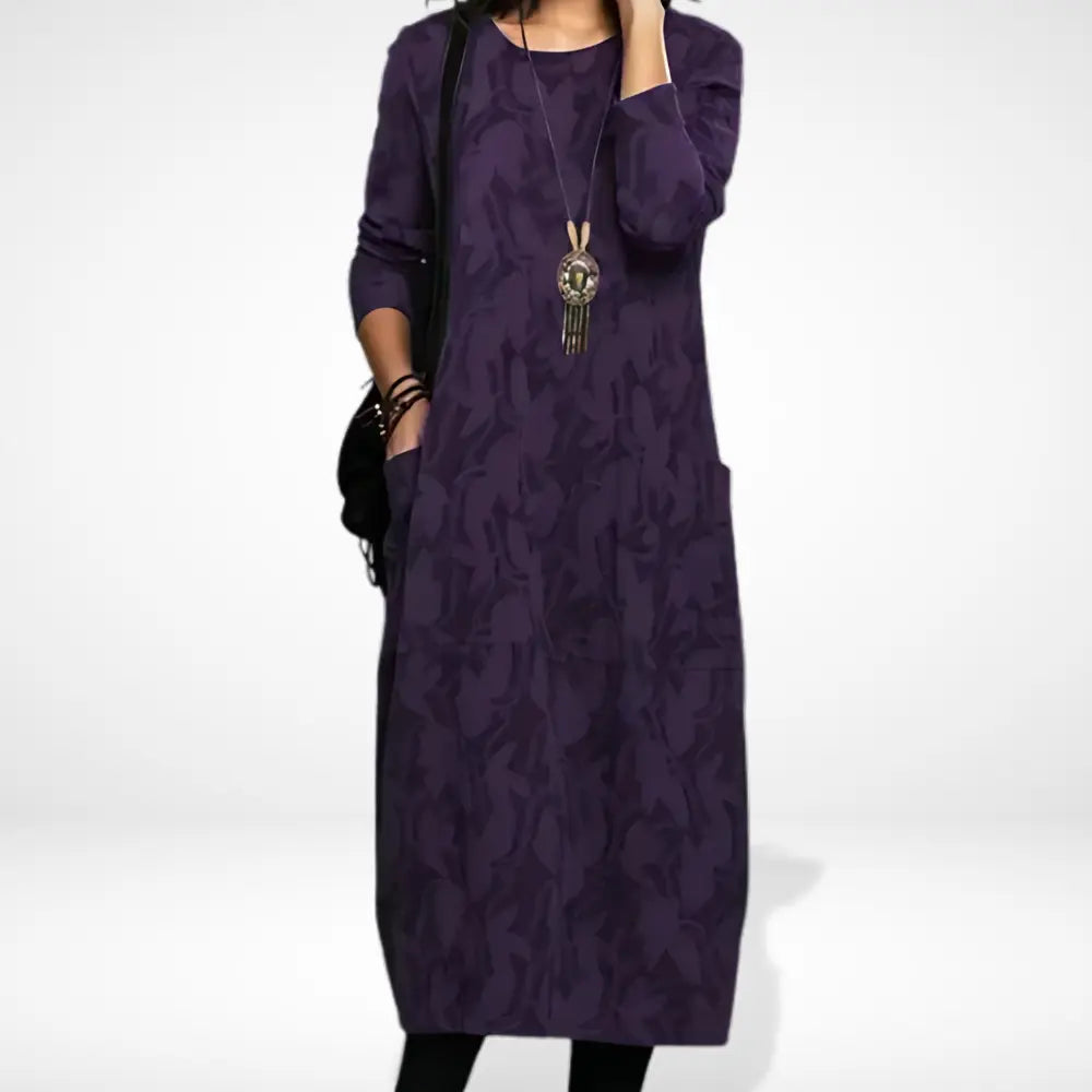 Robe de soirée ample à motif discret pour Femmes - Kathryn