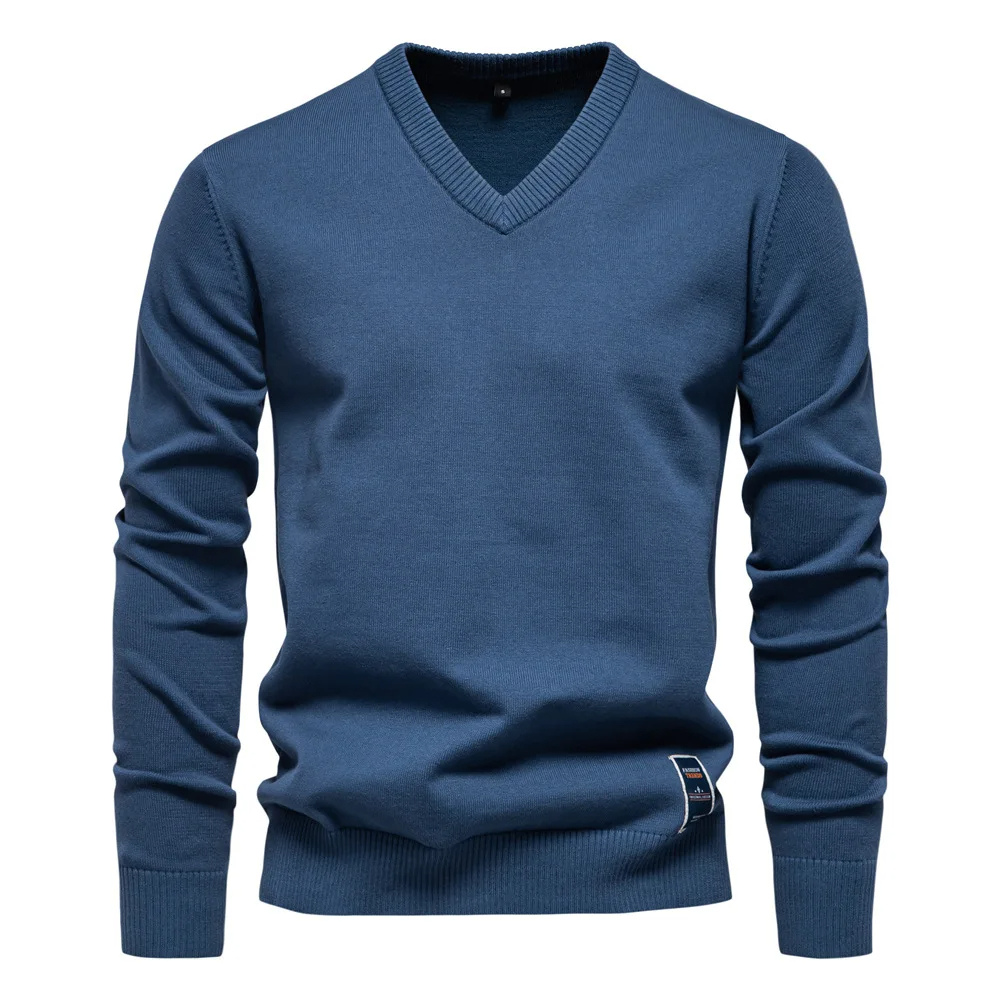 Angus | Pull classique col V homme