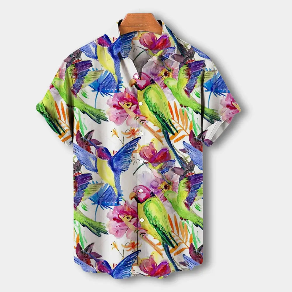 Chemise à motif floral graphique pour Homme – Garth