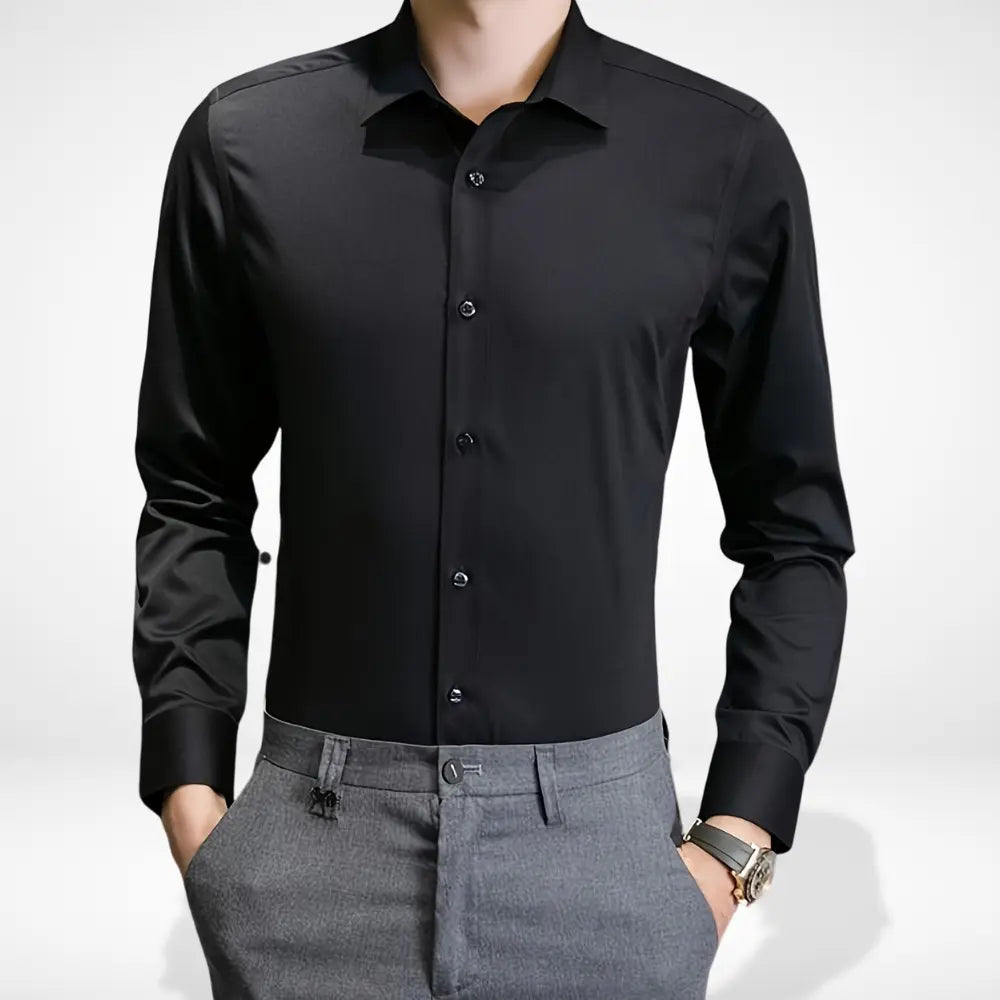 Chemise ajustée à col structuré pour un style raffiné – Vito