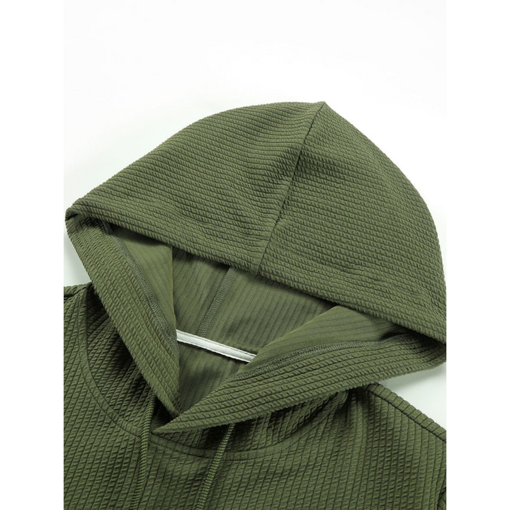 Colson | Long Fit Hoodie à côtes