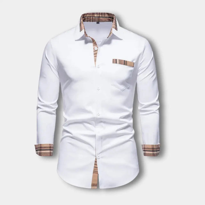 T-shirt manches longues à détails contrastés pour Homme – Toya