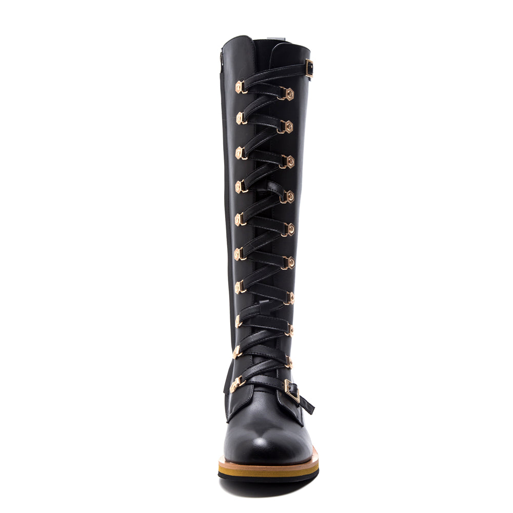 Nora | Bottes robustes en cuir pour femmes