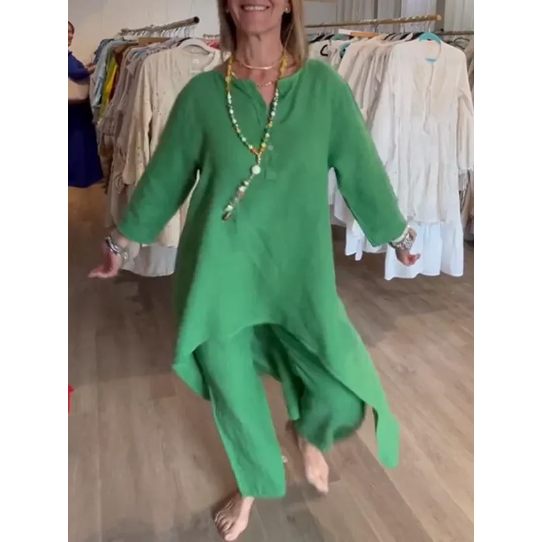 Bhavana | Costume uni en lin pour femmes