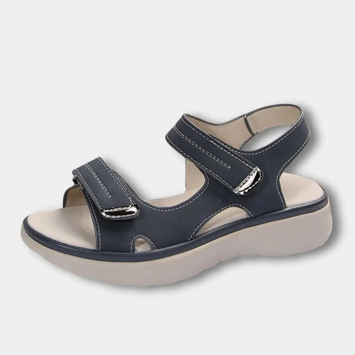 Sandales à brides contrastées et semelle souple pour Femmes - Bernice