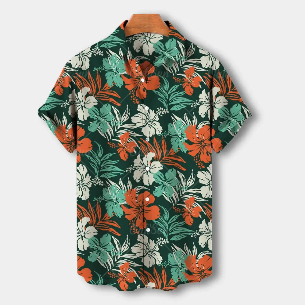Chemise à motif floral graphique pour Homme – Garth
