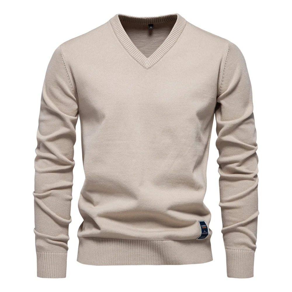 Angus | Pull classique col V homme