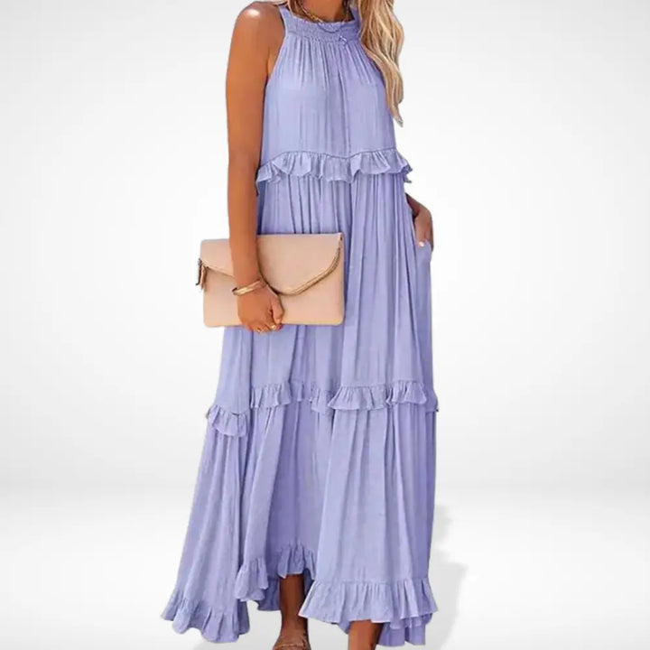 Robe longue à volants dos nageur pour Femme – Mable